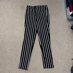 Striped dress pants